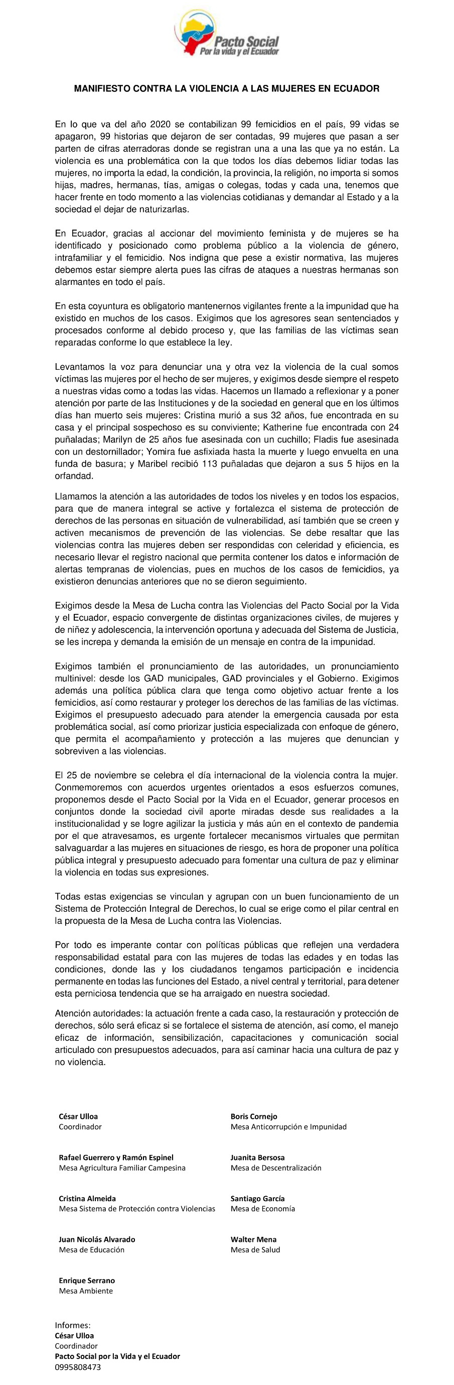 manifiesto